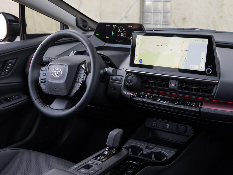 New 2026 Toyota Prius Plug-In Hybrid PHEV Compact Car Interior Comfort Features and Technology